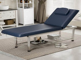 Professional Stationary Massage Table, 550lbs Heavy Duty Wide Exam Bed for Treatment, Backrest 13015666