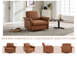 Swivel Accent Chair Modern Barrel Armchair with Wood Base for Bedroom Reading Waiting Living Room 22111485