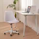 ZUN Armless Office Chair,Ergonomic Small Computer Desk Chair with Wheels,Adjustable Rolling Chair, W2533P171799