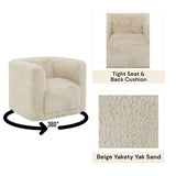 Beige Swivel Accent Chair B062P209167