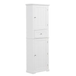 ZUN Tall Bathroom Storage Cabinet, Freestanding Storage Cabinet with Drawer and Adjustable Shelf, MDF 49560889