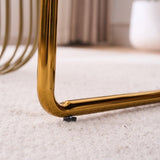 2 Sets 1 Case, Upholstered Hanging Armchair with Arm PocketsMetal frame, gold-plated craftsmanship, 91282753