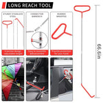 ZUN 24 stainless steel long distance car emergency key hook red warped roadside emergency kit Car trim 36600589