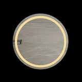 27-inch H LED Single Bathroom Vanity Mirror Polished Crystal Bathroom Round Vanity mirror for smart W2026P203675