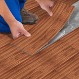 40 Pcs Self-Adhesive Wall And Floor Tiles PVC Wood Grain Peel And Stick Floor Stickers Removable 51446591