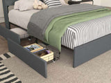 Queen Bed Frame with 4 Storage Drawers, Upholstered Platform Queen Size Bed Frame with Headboard, W2129P269873