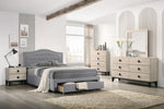 ZUN Modern Design Bedroom Furniture 1pc Cream 4 Drawers Beautiful Chest with Faux Marble Top B011P262327