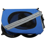 Large Folding Bike Trailer Dogs 120LB Capacity All-Terrain Pet Carrier, Durable Steel Frame W1364P268354
