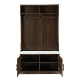 Wood Coat Rack, Storage Shoe Cabinet, with Clothes Hook, with Sponge Pad Product, Multiple Storage 36428538