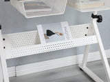 WHITE adjustable tempered glass drafting printing table with chair 76053892