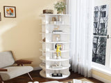 Rotating Shoe Rack Tower, 7-Tier Spinning Storage Rack, Free Standing 360&deg Revolving Shoe 76765227
