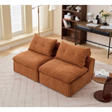 Modular Sofa,No Armrests,At will DIY,Soft Chenille Fabric,Neck W2108P261274