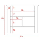 ZUN Brooklyn Kitchen Island, Three Concealed Shelves B128P148880