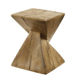 ZUN ACME Zahi Accent Table, Oak Finish AC01779