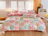 3 Piece Spring Pink Floral Duvet Cover Set for Women Adults Home Bedroom Pink Flowers Bedding Set 74460609