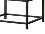Brown Oak and Sandy Black Square End Table B062P153628