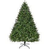 ZUN 9ft Artificial Christmas Tree, Premium Unlit Full Tree with 3655 Branch Tips, Metal Stand, 71829794