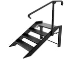 Step Stool Foldable, Step Ladder 4 Step Folding, RV Steps with Height Adjustable Handrail and Non 10731559