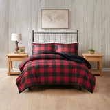 Full/Queen Faux Wool to Faux Fur Down Alternative Comforter Set B035100725