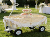 Outdoor carriage, all terrains, wooden railings, solid tires, garden carriage,Load-bearing capacity 68223869