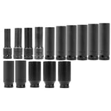 35pcs 1/2" Deep Impact Socket Set Metric Drive 8-32mm Impact Sockets 95171650