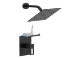Shower Faucet With Storage Rack 8-inch Rain Shower Head Shower decoration kit with single spray 52489755