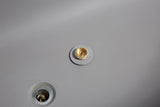 63" Luxury Engineered Solid Surface Bathtub, Stone Resin Freestanding Soaking Bathtub with Overflow W1573132651