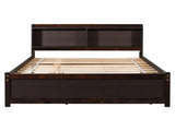 Full Bed with Trundle,Bookcase,Espresso W50446125