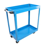 ZUN Tool Cart on Wheels, Heavy Duty Steel Utility Cart w/Lockable Wheels, 400 LBS Capacity Industrial 87731974