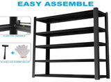 83.86" Steel Storage Shelves, Heavy Duty 5-Layer Adjustable Rack, Waterproof & Moistureproof Garage T3625P497813