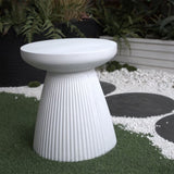 Decorative Garden End, 18.1" H Modern Heavy Duty Patio Sturdy Faux Terrazzo Accent Side W2734P194120