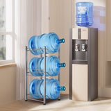 3-layer kettle rack, 5-gallon detachable water bottle rack, organizational storage rack, silvery 87085390