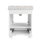 ZUN 30'' Bathroom Vanity with Carrara Natural Marble Top and Backsplash, Bathroom Storage Cabinet with W1059P155206