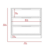 ZUN Kaia 3 Drawers Dresser, Superior Top -Light Gray B20091878