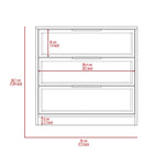 ZUN Washington Three Drawer Dresser B128P148990