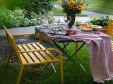 47in PVC Mesh Backrest Iron Bench Yellow 10995286