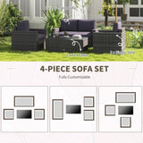 Pieces Patio Furniture Set 87884600