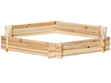 39" x 36" Screwless Hexagon Raised Garden Bed DIY Herb Planter Box for Outdoor Gardening 07387070