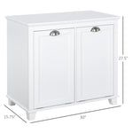 ZUN Tilt-Out Laundry Sorter Cabinet, Bathroom Storage Organizer white-AS （Prohibited by 20011717