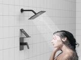 Shower Faucet With Storage Rack 8-inch Rain Shower Head Shower decoration kit with single spray 52489755