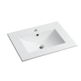 ZUN 24 Inch Bathroom Ceramic Sink Basin, White W1550P168217