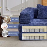 Compression Sofa,Convertible Floor Sofa Bed with Fixed-Shape Frame,Single Seater Boneless Modular 16454483