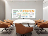 360&deg Rotating Double-Sided Magnetic Whiteboard, 182.8891.44cm Writing Surface Mobile Dry Erase 81104180
