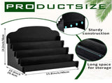 Card Tiered Wooden Display Stand for Postcard Brochure Photos Sticker Holder 02881332