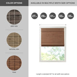 Bamboo Light Filtering Roman Shade 64"L B035129698