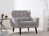 Modern Accent Chair,Chenille Arm Chairs for Living Room,Upholstered Mordern Armchair,Comfy Soft W1028P162720