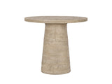 22x22x25.5" Cream Round Side Table with Pedestal Base W2078P170346