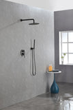 Shower System, Wall Mounted Shower Faucet Set for Bathroom with High Pressure 10" Stainless Steel W928100796