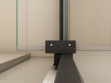 44-48" W x 72" H Scalable adjustable frame Shower Door with 1/4" Clear SGCC Tempered W2965P364887
