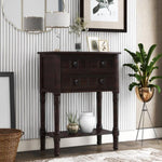 ZUN Narrow Console Table, Slim Sofa Table with Three Storage Drawers and Bottom Shelf for Living Room, 80676725